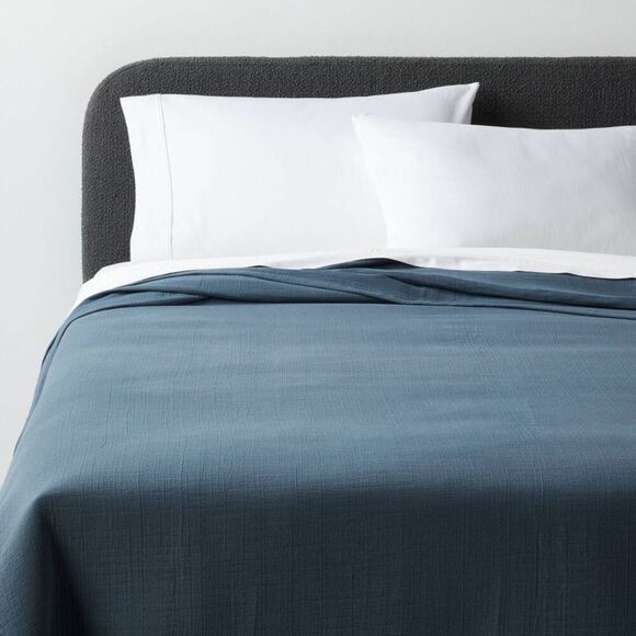Threshold - Full/Queen Luxe Matelasse Coverlet Slate Blue - Th Blue - Picture 1 of 2
